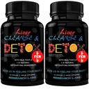 Laboratori di ricerca 2 Pack Doctor Raccomandato Premium Liver Detox Cleanse & Support w/Milk Thistle, Beet Root, Dandelion. 23 Erbe potenti per una potente disintossicazione