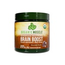 Organic Muscle Brain Boost Nootropics Blend - Vegan & Organic Superfood Salute Integratori per Focus, Memoria & Produttività con Ashwagandha, Ginkgo & Ginseng - Cioccolato Flavor, 20 Serve