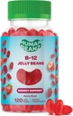 Vitamina etilata B12, Gummie di Jelly Bean per adulti, Booster di salute e di energia del cervello, Capelli sani, Pelle e Unghie, Integratori vegetariani nutrizionali, 120 Fagioli di gelatina