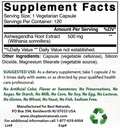 I migliori naturali Ashwagandha estratto 500 Mg & Zinc Gluconate 50mg