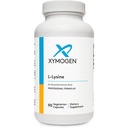 XYMOGEN L-Lysine 1000mg Capsule - Aminoacido Supplemento per sostenere la sintesi di collagene, Fornisce equilibrio ad un'alta assunzione di Arginina (90 capsule)