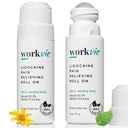 Rotolo di lidocaina sulla crema di sollievo del dolore 2pk massima resistenza - Arnica, mentolo, aloe Vera - Rilievo rilassante per muscoli e articolazioni - Sensibile pelle amichevole