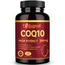 CoQ10 200mg Softgels con PQQ & Omega 3, massimo assorbimento Coenzyme Q10, potente antiossidante per la salute del cuore e dell'energia, 120 conte, 4 mesi di alimentazione, non OGM