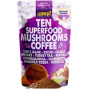 WIXAR Superfood Mushroom Coffee - polvere di caffè istantaneo, dieci superfood estratti con Lion's Mane, Turchia Tail, Reishi, Chaga, Shiitake, Ashwagandha, Rhodiola Rosea, Elderberry, 5oz Mushroom Supplement