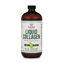 Doppio collagene di legno - 2500mg di collagene di bovini idrolizzato (Tipo 1, 3 e Grassfed) - 32 Serve - per le donne e gli uomini - 30 mcg di Biotina - Zucchero Free Pear Flavor