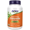 NOW Integratori alimentari, Clorella Organica Polvere con clorofilla naturale, beta-carotene, carotenoidi misti, vitamina C, ferro e proteine, 4 once