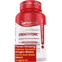 Integratore di supporto al testosterone per gli uomini - Coreano Panax Ginseng & Tribulus Terrestris - Supporta energia sana, resistenza & Stamina - 60 capsule vegane