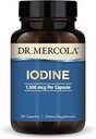 Dr. Mercola Iodine - 1.500 mcg Iodide - Supporta la tiroide e la funzione metabolica - Capsule Licaps - Non OGM, Gluten-Free & Soy-Free - 30 Capsule (30 Serve)