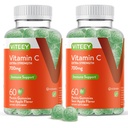 Viteey Chewable Vitamin C Gummies per Adulti - 700mg Extra Strength Immune Support Supplement - Vegan, Gluten Free - 120 Count