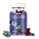 Glucosamina Chondroitin Gummies - 3000MG Extra Strength Joint Support Supplement con MSM & Elderberry, Flessibilità, Antiossidante Immune Support Gummy for Adults, Men & Women 90 Blueberry Gummies