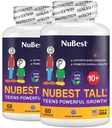 NuBest Tall 10+ - Advanced Bone Strength Formula - Supporta l'immunità, lo sviluppo sano e il benessere ottimale - per i bambini (10+) & adolescenti che bevono il latte giornaliero - Confezione 2 | 2 mesi di fornitura