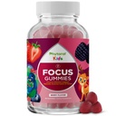 Phytoral Vegan Kids Focus Gummies - Potent Chewable Brain Support for Children - Migliora la concentrazione e la memoria - Integratori di calma & Focus Gummies per bambini - Non-GMO & Gluten-Free - 60 Count