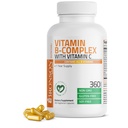 Bronson Vitamina B Complex con Vitamina C - Salute Immune, Supporto Energetico & Supporto Sistema Nervoso - Non OGM, 360 Capsule Vegetariani