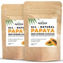 Papaya Seed Powder Capsules – Potente Integratore di Papain con Vitamine A, C, & E & Ezymes per Digestione & Gut Health – 360mg/Serving – 60 Vegan Capsule per Confezione (Pack of 2, 60-120 Day Supply)