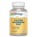 SOLARAY Calcium Magnesium Zinc Supplemento - con Calcium 1000mg, Magnesio 500mg - Bone Salute, Funzione Muscolare, Salute Del Cuore e Supporto Immune - Vegan, Garanzia di 60 giorni, 25 Serve, 100 VegCaps