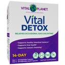 Vital Planet - Detox vitale con cardo del latte, Quercetin, acido lipoico alfa, colina e erbe, per il gas occasionale e Bloating, Supporta l'equilibrio intestinale sano, 2-Part 14 Day Kit, 56 capsule
