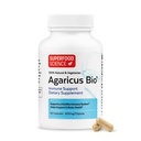 Agaricus Bio 600 mg, Natural Killer Cell Activity -USA-Grown Organic Agaricus Blazei Murill Mushroom per il supporto immunitario, Liver & Cellular Health, High Beta Glucan Supplements, 60 Caps