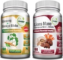GreeNatr Mushroom Supplement, 10-in-1 Blend with Lions Mane, Cordyceps, Shiitake, Chaga,Turkey Tail, Combinato con il nostro Booster naturale di fuoco di energia e cervello di Ginseng Root e Ginkgo Biloba