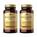Solgar B-Complex 100" - 100 Capsule Vegetali, Confezione da 2 - Metabolismo Energetico, Supporto Sistema Nervoso - Non OGM, Vegan, Gluten Free - 200 Total Servings