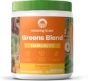 incredibile erba verde superfood immunità: Super Greens polvere con vitamina C, Cordyceps, barbabietola polvere & Reishi funghi, Tangerine, 30 porzioni