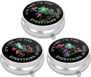 3 confezione scatola di pillole, piccolo caso di pillole per borsa e tasca, organizzatore di medicina di viaggio carino, contenitore di medicina portatile per tenere vitamine, farmaci, olio di pesce e supplemento, graziosa Frog