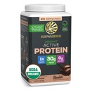 Polvere proteica organica a base di piante solari | Polvere proteica biologica vegana con aminoacidi BCAA Plus Recupero Minerali & Botanicals | Latticini di soia non OGM & Gluten Free (Chocolate, 20 Serve)