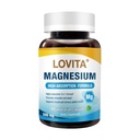 Lovita Triple Magnesium Complex 500mg, Alta Assorbimento e Potency Formula, Glycinate, Citrato e Ossido, Sostegno Dormire, Rilassamento, Cuore, Nerves & Bone Salute, 180 Vegan Capsule