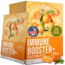 Supporto immunitario + elettroliti | 1000mg Vitamin C, Zinc & Chromium | Polvere di idratazione e benessere | Miscela di bevanda senza zucchero, assorbente veloce | Imballaggi facili da usare per uso quotidiano, viaggio e recupero