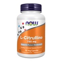 NOW Integratori alimentari, L-Citrullina 750 mg, Supporta Metabolismo Proteine*, Aminoacido, 90 capsule di Veg