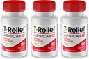 T-relief Arnica +12 naturale Alleviare gli attivi per il dolore posteriore Joint Soreness Muscolo Aches & Stiffness, Intero corpo Relief azione rapida per le donne & uomini - 100 compresse (3 pacchetto)