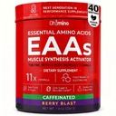 Oh!mino Aminoacidi essenziali supplemento. Polvere caffeina. Tutti 9 EAA, BCAA e l'ammino perfetto per allenamenti, amino energia, e per costruire il muscolo, e recuperare più veloce.