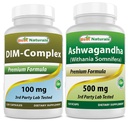 I migliori naturali DIM Supplemento 100 mg & Ashwagandha Extract 500 Mg