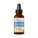 Integratori di concentrazione e attenzione 1oz - Integratori di messa a fuoco con Ashwagandha per bambini e chicco di caffè verde Estratto per una mente serena e Genius - Vitamine di messa a fuoco non OGM per bambini - Made in USA