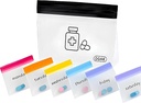 Borse Pill Pouches per viaggi riutilizzabili, 7 giorni mini sacchetti di plastica colorati, organizzatore di Pillole di viaggio, piccole borse di pedaggio e grande contenitore di pedaggio, borsa di stoccaggio della medicina, sacchetti di serratura trasparenti | Inc.