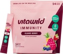 Immunity + Hydration Electrolyte Drink | Elderberry & Zinc Immune Support Hydration Packets | Vitamina C 1000mg | Integratore di supporto immunitario | Vitamina C e Zinco di Elderberry di Emergenza
