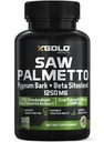X Gold Health Saw Palmetto Prostate Supplemento per gli uomini | Pygeum Bark | Beta Sitosterol Supplemento | Potent 3X Formula | Funzione urinaria Prostate | DHT Blocker Hair Growth| 4 Mesi di alimentazione Made in USA