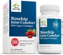 Terry Naturally Rosehip Joint Comfort - Healthy Joint Mobility & Flexibility Support Supplement - Supplemento con Collagen di tipo II - Joint Structure & Cartilage Supplement - 60 Capsule