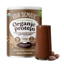 Quattro Sigmatic Organic Plant-Based Protein Creamy Cacao Protein con Lion’s Mane, Chaga, Cordyceps e More | Clean Vegan Protein Elevated for Brain Function and Immune Support | 21.16 oz