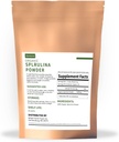 Polvere di Spirulina Organica, Non OGM, Certificato USDA, Un Superfood con Alta Proteina, Aumenta l'energia, Migliora l'immunità, Pacchetto individuale