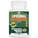 3250 MG Liposomal Glutathione Supplemento,Ridotto L-Glutathione con Resveratrolo,Quercetina, Antiossidante Supplemento per Immune System,Gluten Free & Non-GMO, 60 capsule