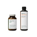 AlgaeCal Bundle - Tutto Natural Calcium Supplemento VIT D3 & K2, Magnesio, Borone e Trace Minerali & Triple Power Omega-3 Fish Oil Natural Liquid Emulsion con EPA DHA Curcumina, Astaxantina