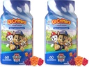 L’il Critters Paw Patrol Gummy Vites Daily Gummy Multivitamin per bambini, Vitamina C, D3 per Supporto Immune Cherry, Arancione e Blueberry Flavors, 60 Gummies (Pack of 2)