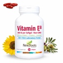 NUOVO ROOTS HERBAL Vitamin E 400 IU Capsule | Organic Antiossidante Supplemento | Tutti gli 8 tipi di vitamina E per il cervello e la visione Supporto | 4 Tocoferoli & 4 Tocotrienoli per le donne & uomini (120 Softgels)