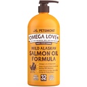 Animali domesticimont Omega Love+ Wild Alaskan Salmon olio per cani Formula 32 oz - Fish Omega Pompa Liquida Gatti Supporta la funzione congiunta Immune Cuore Salute Supplemento Animali Natural EPA DHA acidi grassi