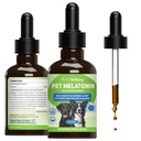 Benessere animale domestico Melatonina per cani - Supporta la salute surrenale, equilibrio di cortisolo, aiuta a mantenere normali modelli di sonno - Veterinaria-Formulata Supplemento liquido 2 fl oz (59 ml)