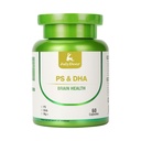 Magnesio L-threonate -100mg, DHA-100mg, Phosphatidylserine-40mg, Magnesio supplemento complesso per la salute del cervello dei bambini anziani e il supporto cognitivo migliorano il cervello - 60 capsule