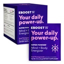 EBOOST Super Energy Powder Drink Mix, Non OGM Electrolyte Supplemento caricato con vitamine (Acai Pomegranate), 0.2 Ounce (Pack of 20)