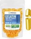 XPRS Nutra Size 2 Capsule Vuote - 100 Conta Capsule Gelatina Vuote - Pillole Riempimento Capsule fai da te - Pure Bovine Pill Gel Caps per Do-It-Yourself Supplements (Oro)