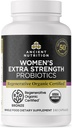 Antichi Probiotici certificati biologici rigenerativi per le donne, Probiotici Donna Extra Forza, Digestione sana e Sistema Immune Funzione Supporto, 25 miliardi CFU* Per Serving, 60 Conte